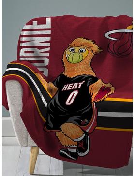 NBA Miami Heat Burnie Plush Throw Blanket, , hi-res
