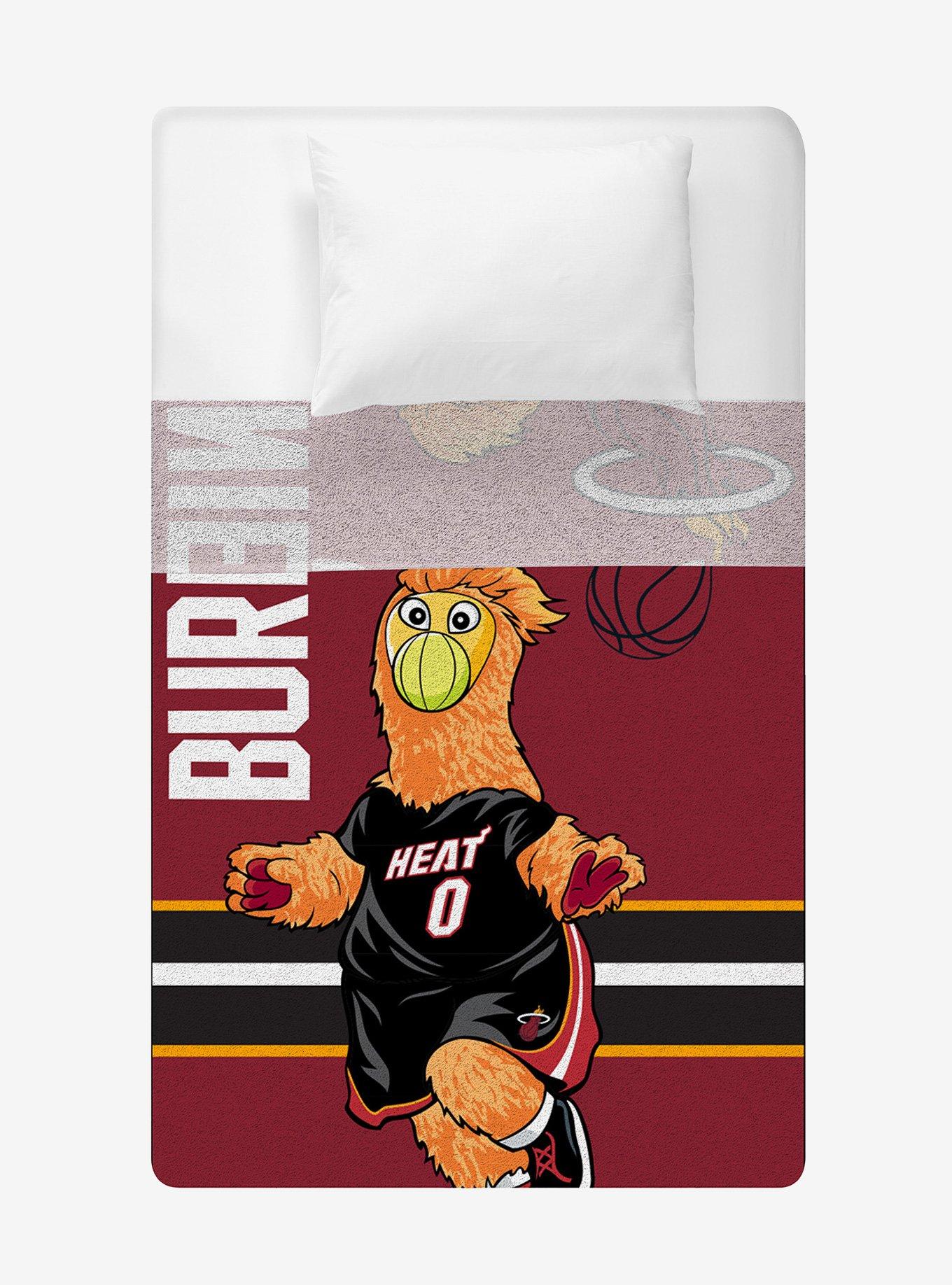 NBA Miami Heat Burnie Plush Throw Blanket, , alternate