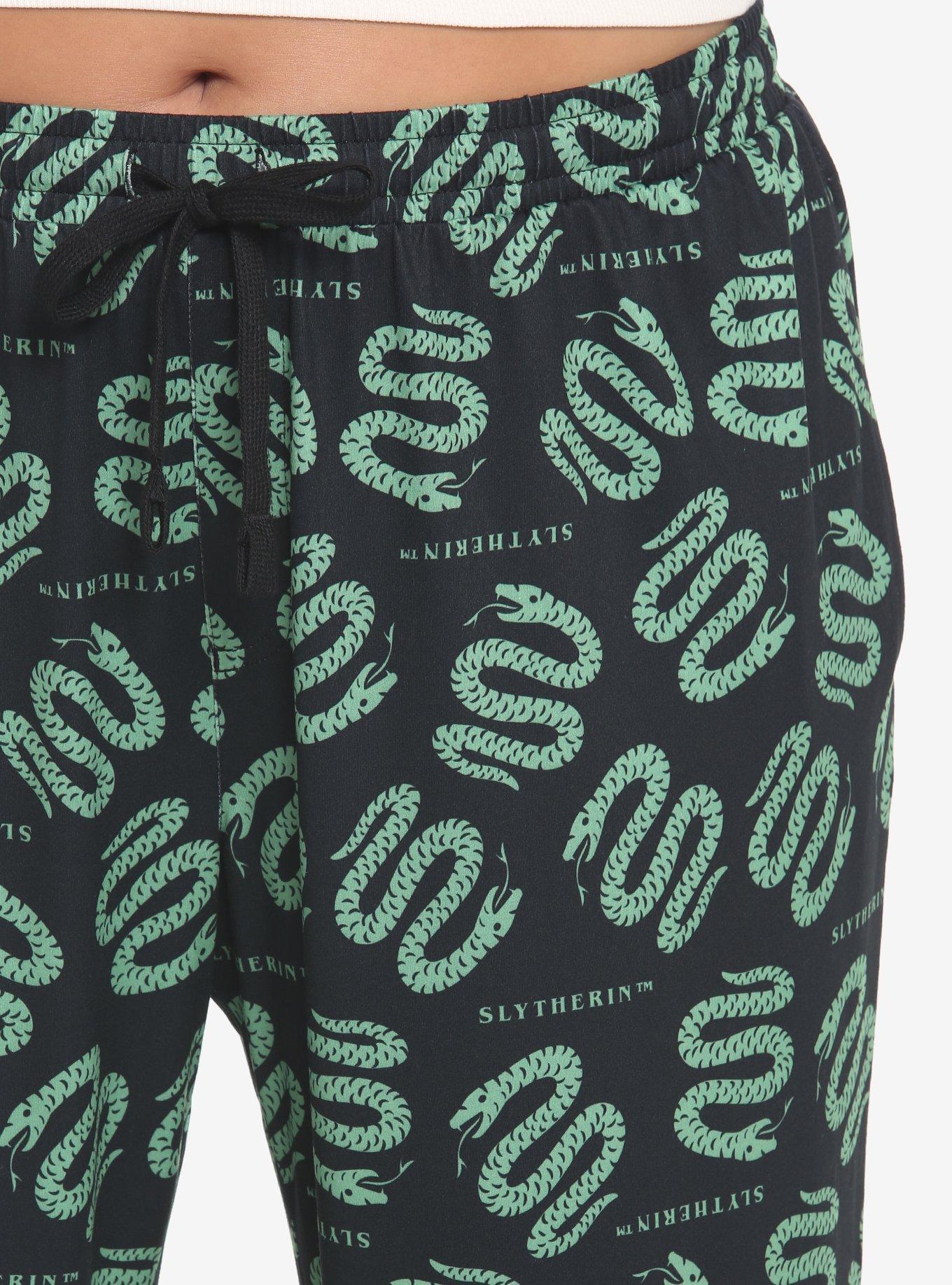 Harry Potter Slytherin House Pajama Pants Plus Size, MULTI, alternate