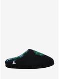 Harry Potter Slytherin Serpent Crest Slippers - BoxLunch Exclusive, BLACK, alternate