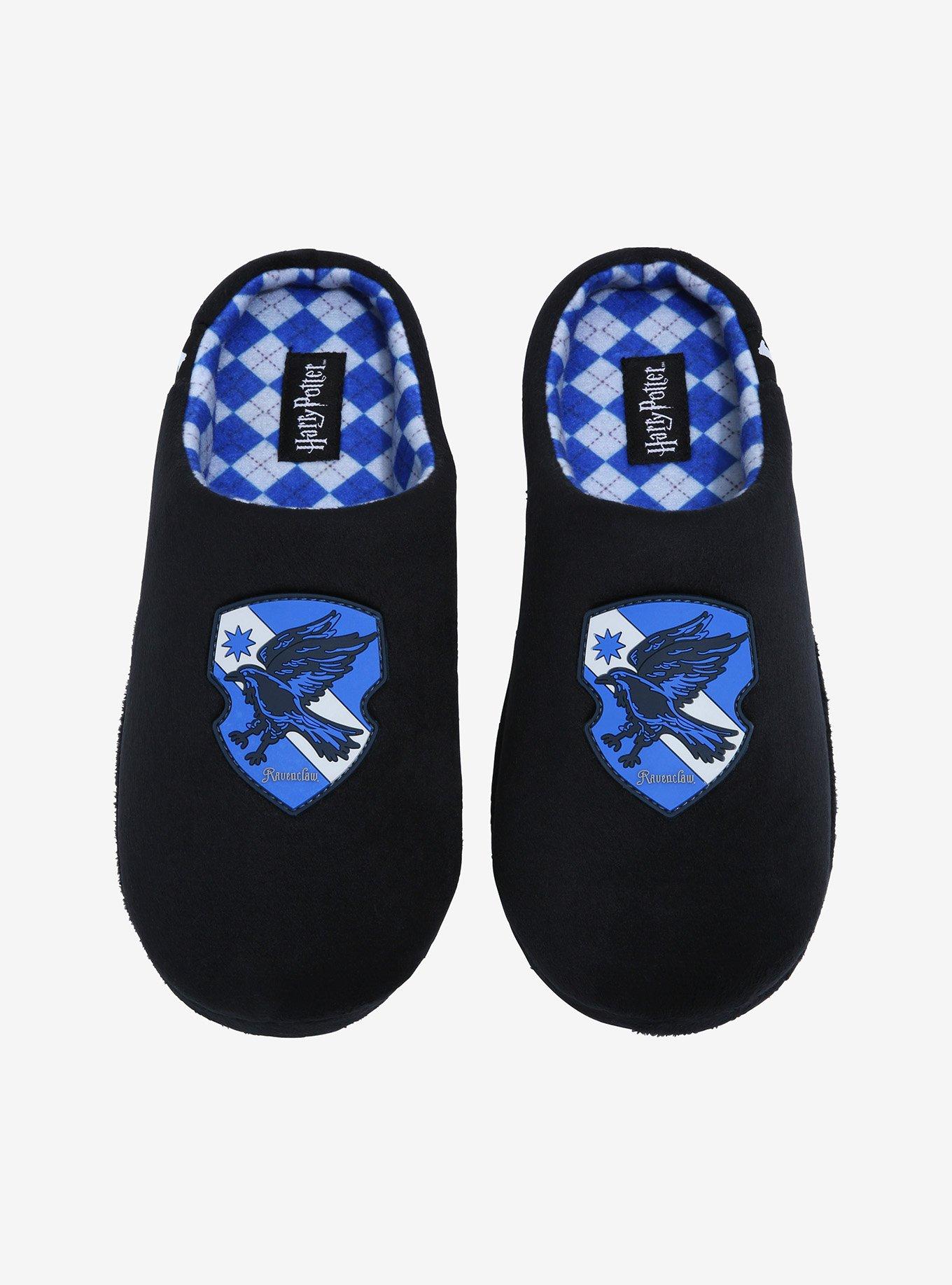 Harry Potter Ravenclaw Eagle Crest Slippers - BoxLunch Exclusive, BLACK, alternate