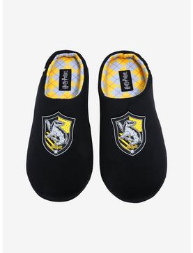 Plus Size Harry Potter Hufflepuff Badger Crest Slippers - BoxLunch Exclusive, , hi-res