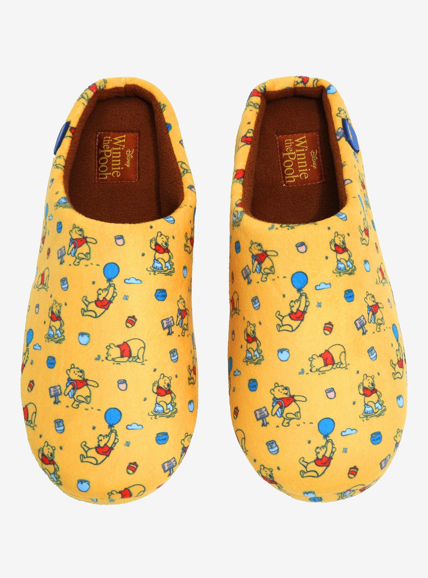 Disney Winnie the Pooh Icons Allover Print Slippers, , hi-res