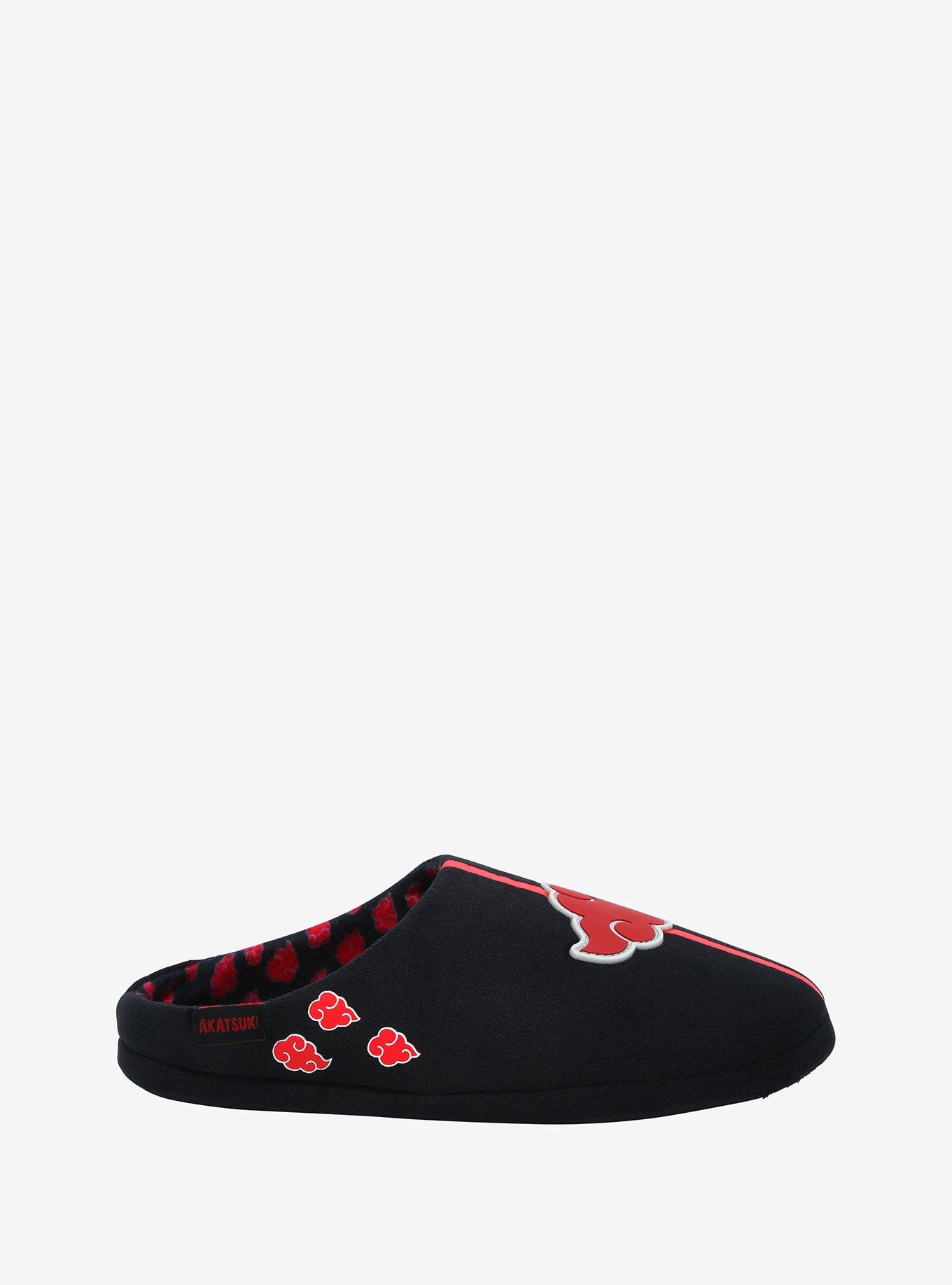 Naruto Shippuden Akatsuki Cloud Slippers, BLACK, alternate