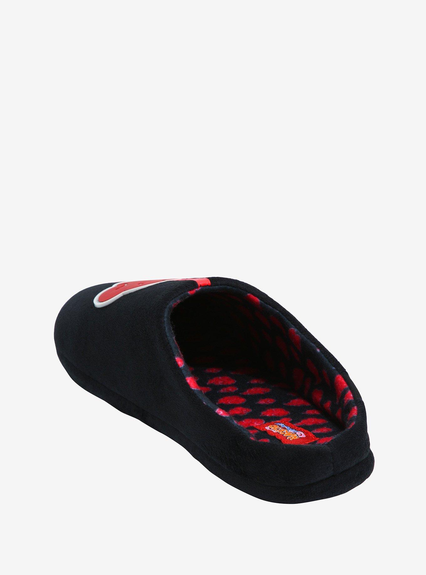 Naruto Shippuden Akatsuki Cloud Slippers, BLACK, alternate