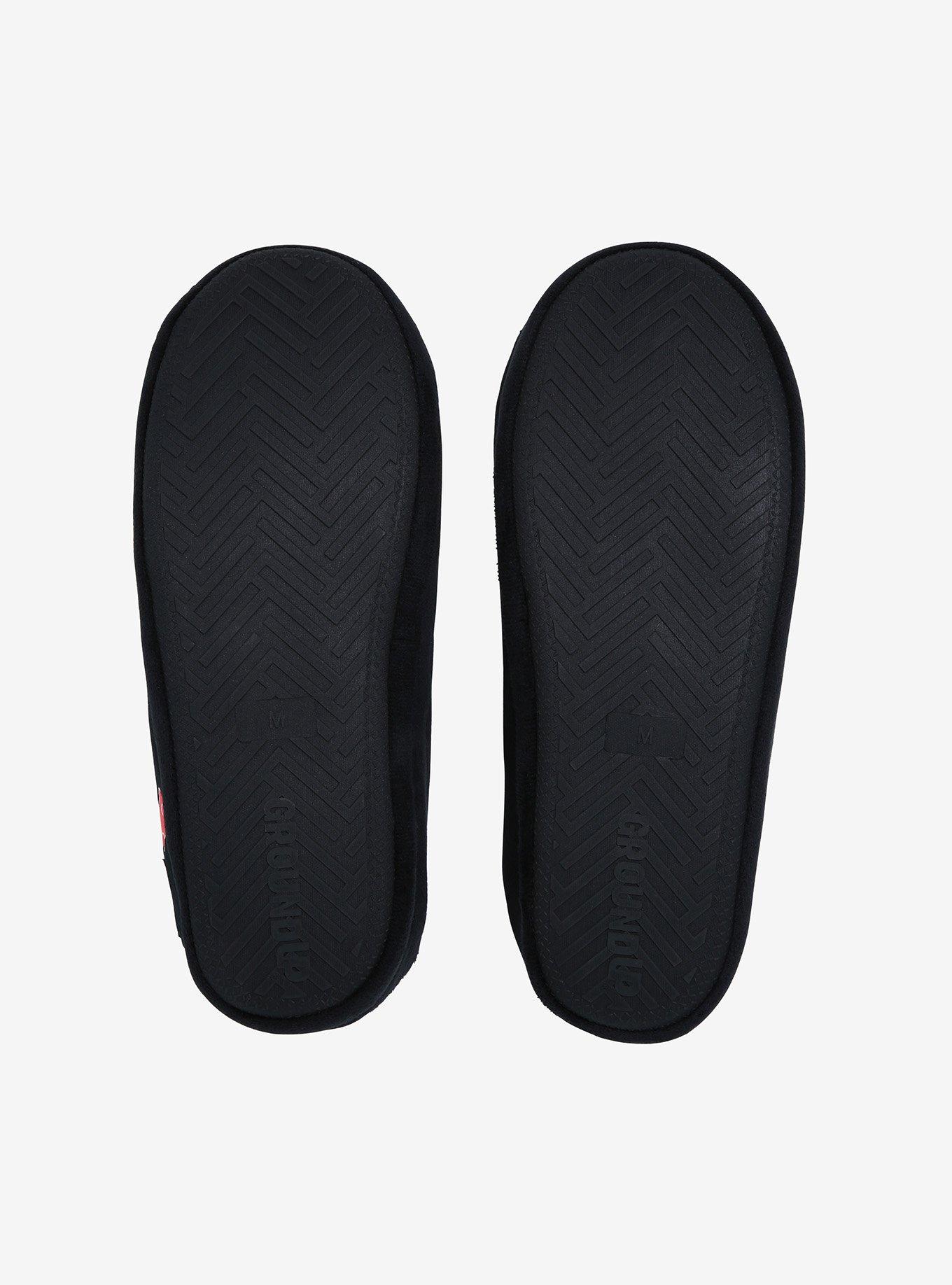 Naruto Shippuden Akatsuki Cloud Slippers, BLACK, alternate