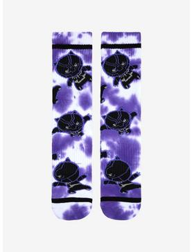 Marvel Black Panther Chibi T'Challa Tie-Dye Crew Socks - BoxLunch Exclusive, , hi-res