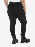 Black Super Destructed Super Skinny Jeans Plus Size, BLACK, alternate