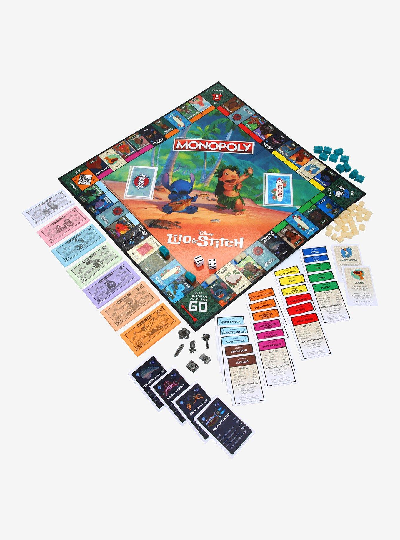 Disney LILO AND STITCH Monopoly Board Game Brand New Hot Topic Exclusive  Edition