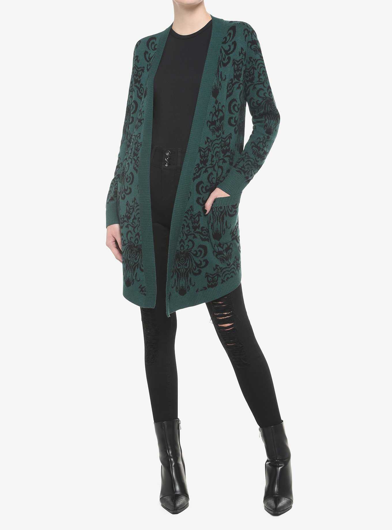 Her Universe Disney The Haunted Mansion Wallpaper Girls Open Cardigan, , hi-res