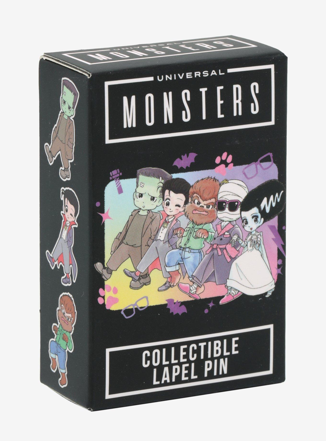 Universal Monsters Anime Blind Box Enamel Pin, , alternate