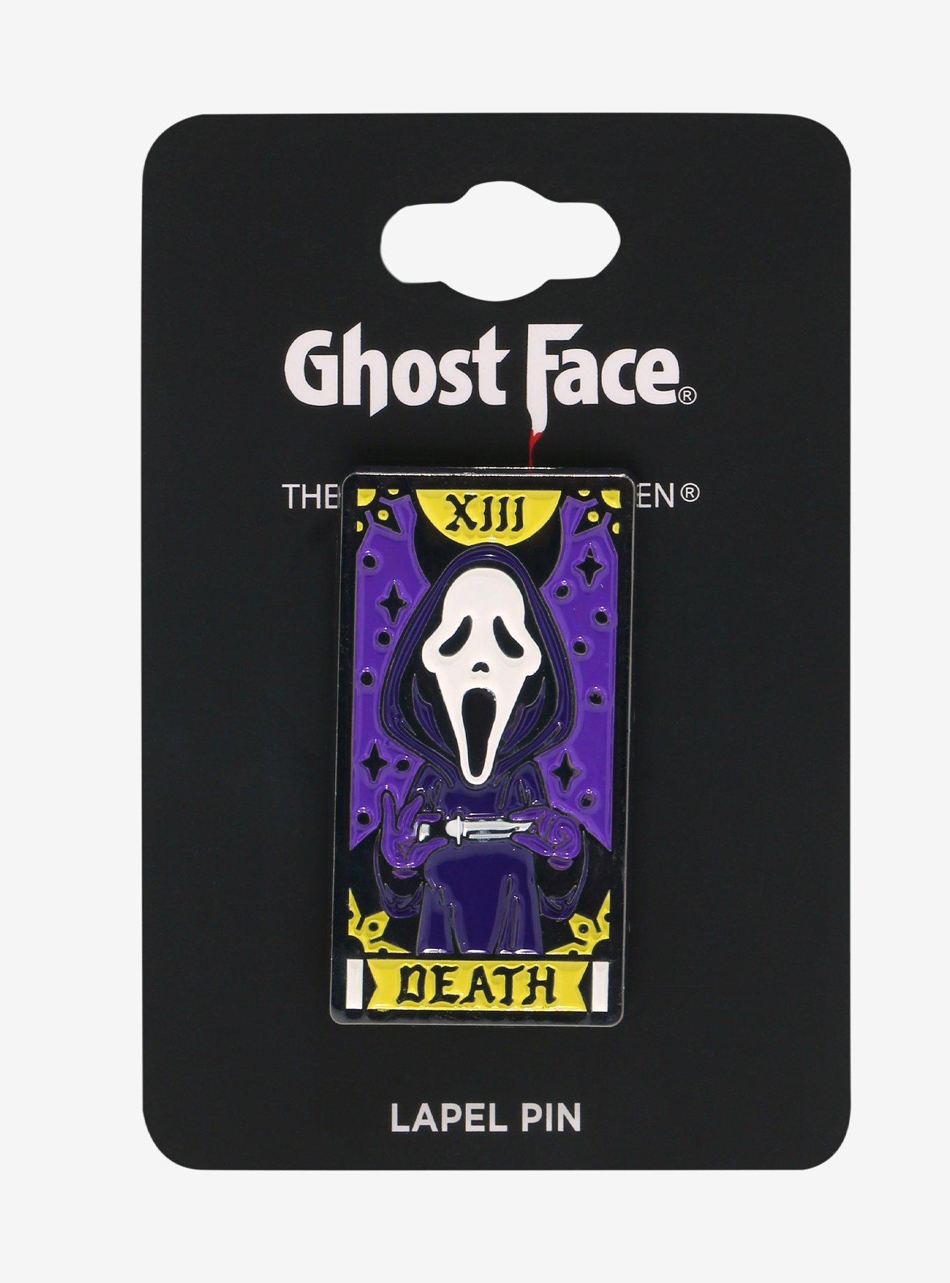 Scream Ghost Face Tarot Card Enamel Pin, , alternate