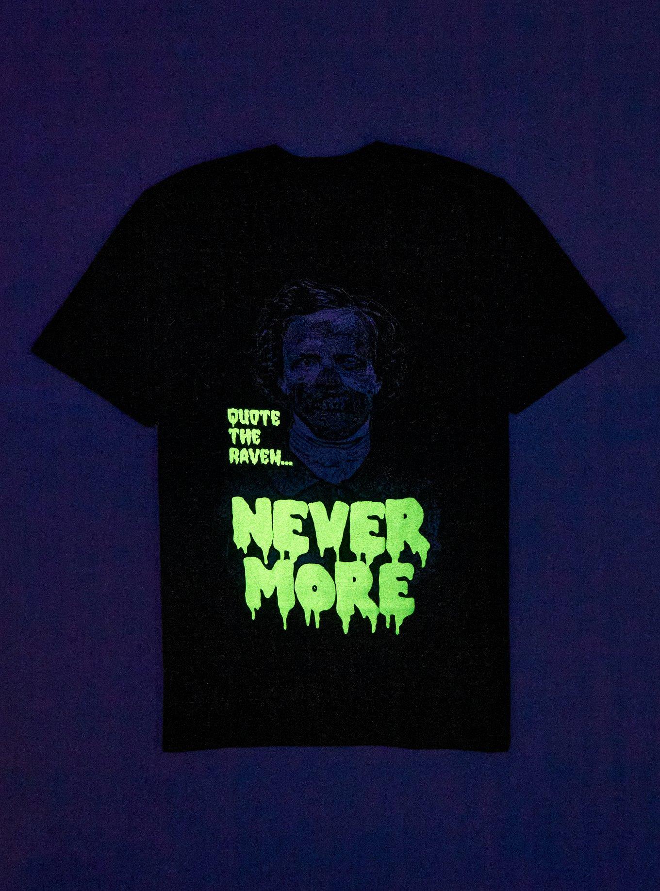 Zombie Edgar Allan Poe Glow-In-The-Dark T-Shirt, MULTI, alternate