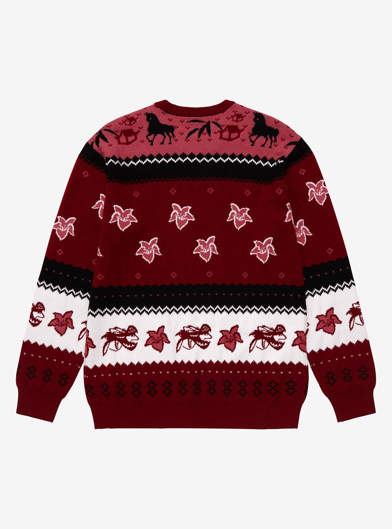 Disney Mulan Mushu & Mulan Holiday Sweater - BoxLunch Exclusive, MULTI, alternate