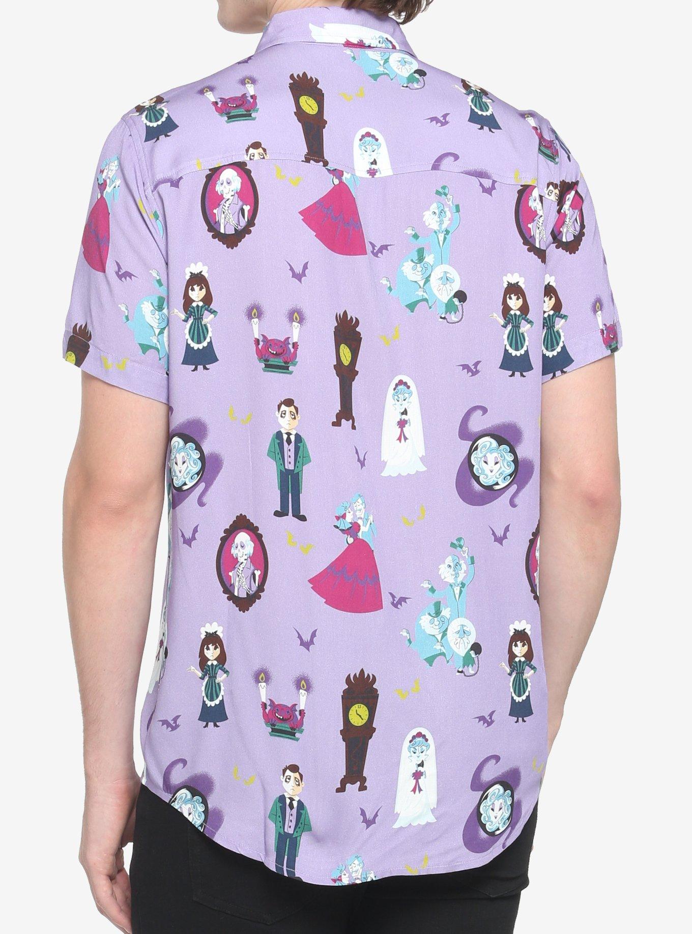 Our Universe Disney The Haunted Mansion Character Woven Button-Up, MULTI, alternate