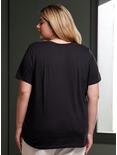 Her Universe Black Crewneck Favorite T-Shirt Plus Size, DEEP BLACK, alternate