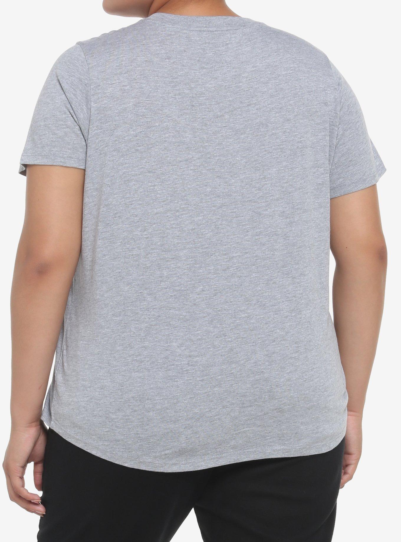 Her Universe Heather Grey Crewneck Favorite T-Shirt Plus Size, HEATHER GREY, alternate