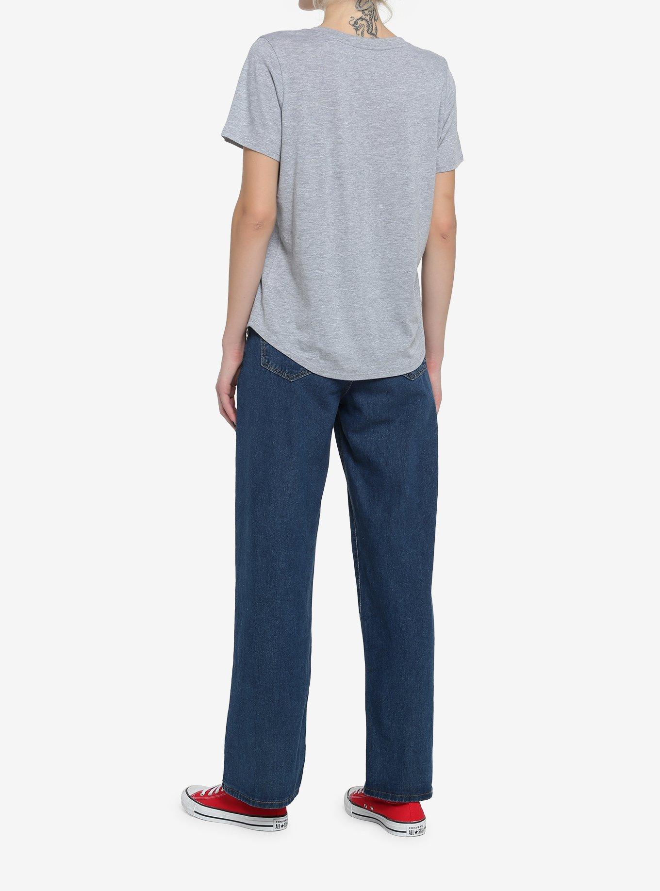 Her Universe Heather Grey V-Neck Favorite T-Shirt, HEATHER GREY, alternate