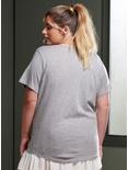 Her Universe Heather Grey V-Neck Favorite T-Shirt Plus Size, HEATHER GREY, alternate