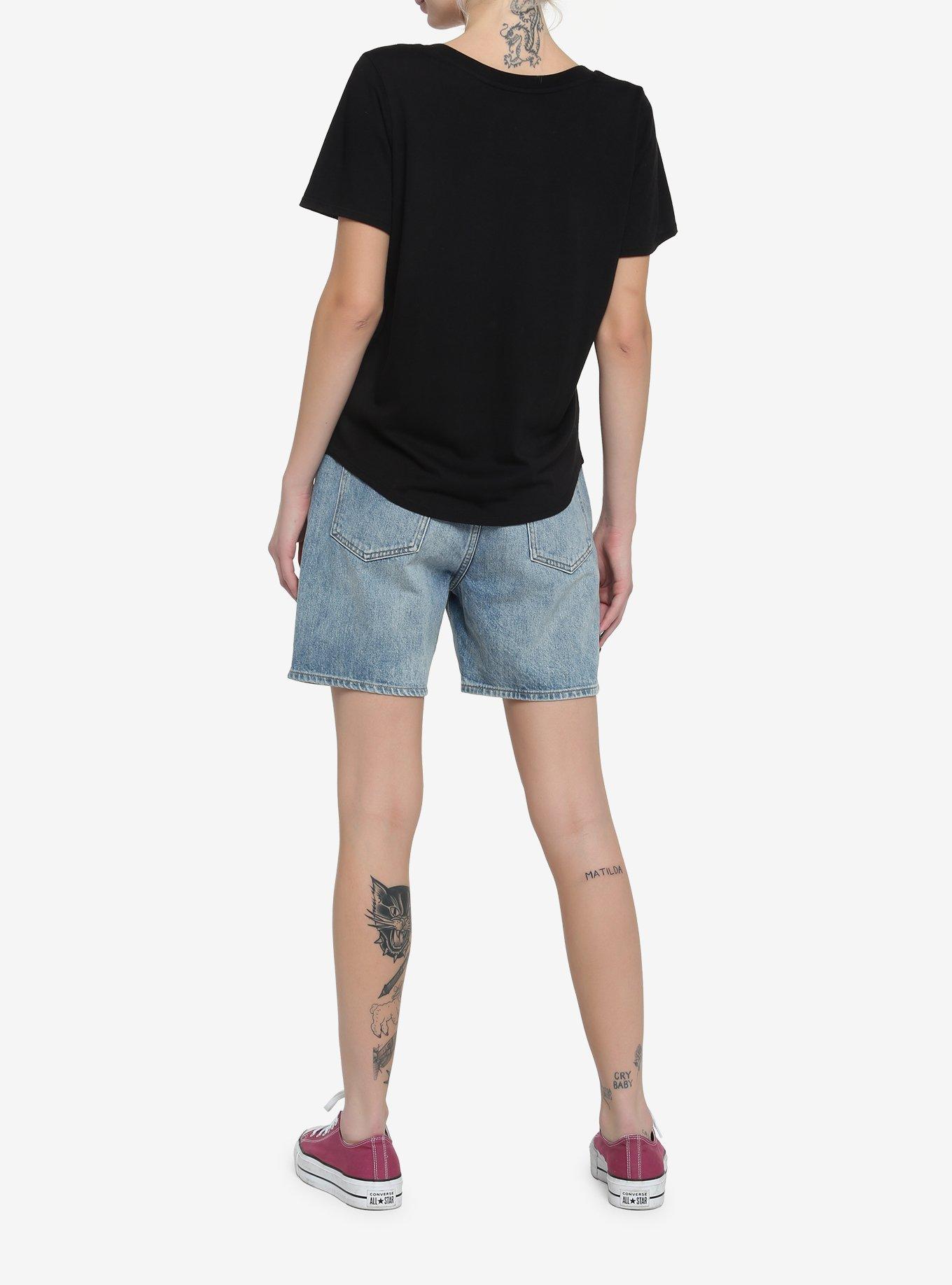 Her Universe Black Scoop Neck Favorite T-Shirt, DEEP BLACK, alternate
