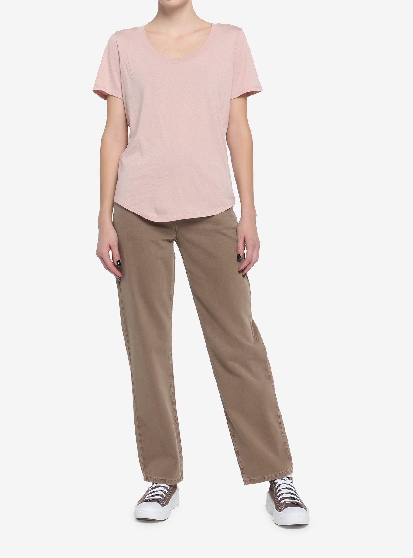 Her Universe Dusty Pink Scoop Neck Favorite T-Shirt, , hi-res