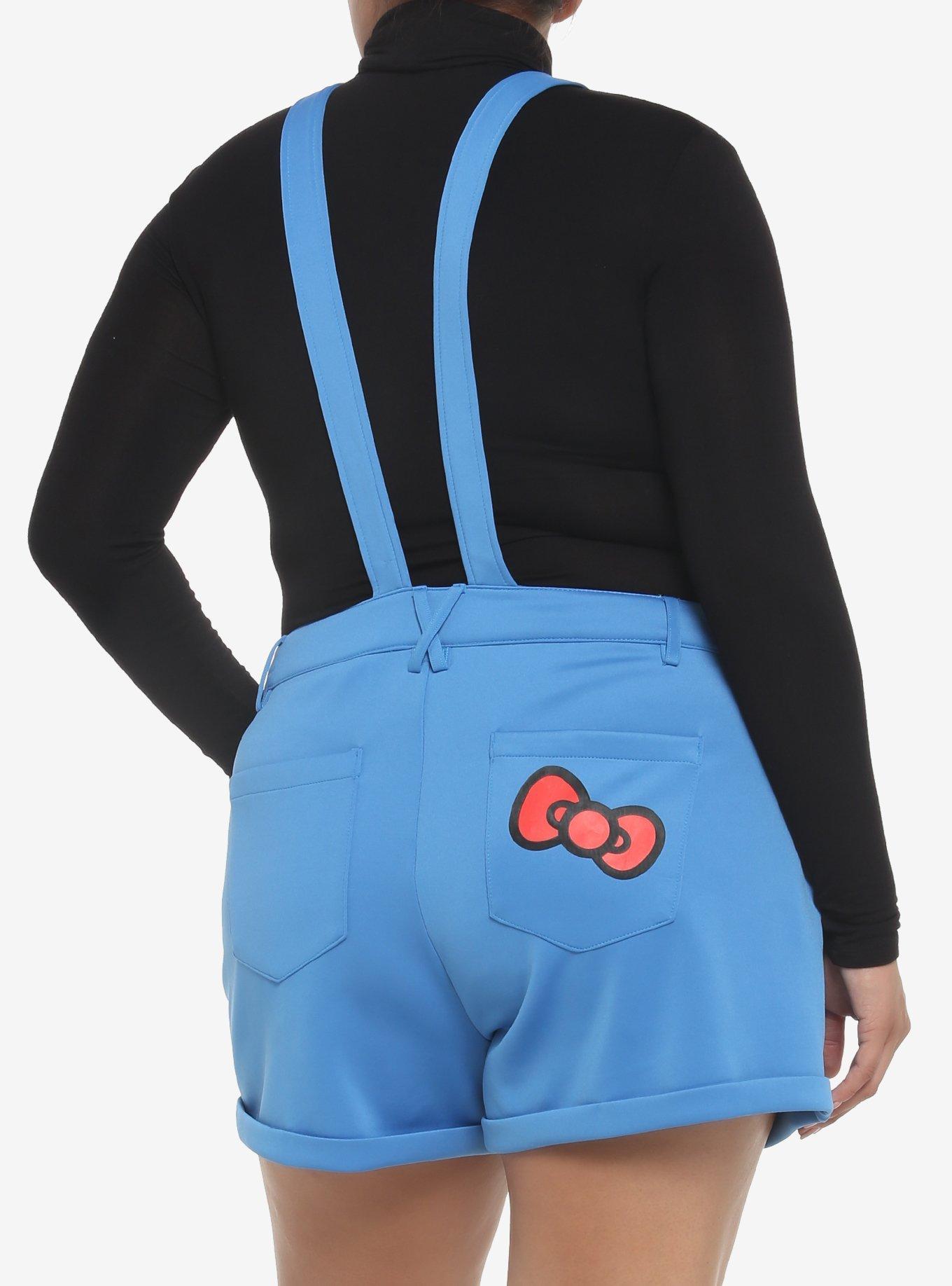 Hello Kitty Blue Shortalls Plus Size, BLUE, alternate