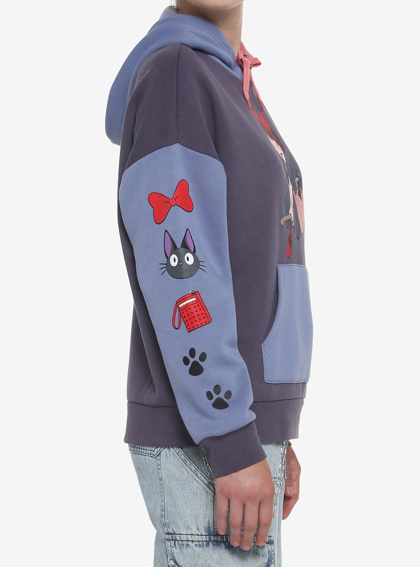 Her Universe Studio Ghibli Kiki's Delivery Service Color-Block Hoodie, PINK  PURPLE, alternate