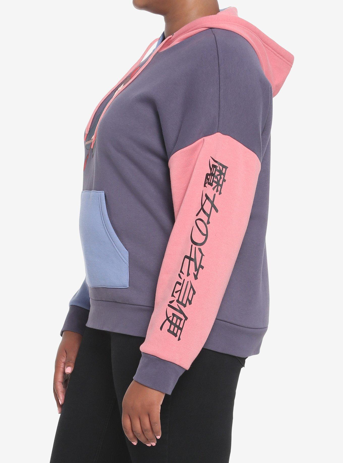 Her Universe Studio Ghibli Kiki's Delivery Service Color-Block Hoodie Plus Size, PINK  PURPLE, alternate