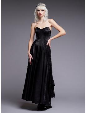 Black Lace Gothic Special Occasion Dress Limited Edition, , hi-res