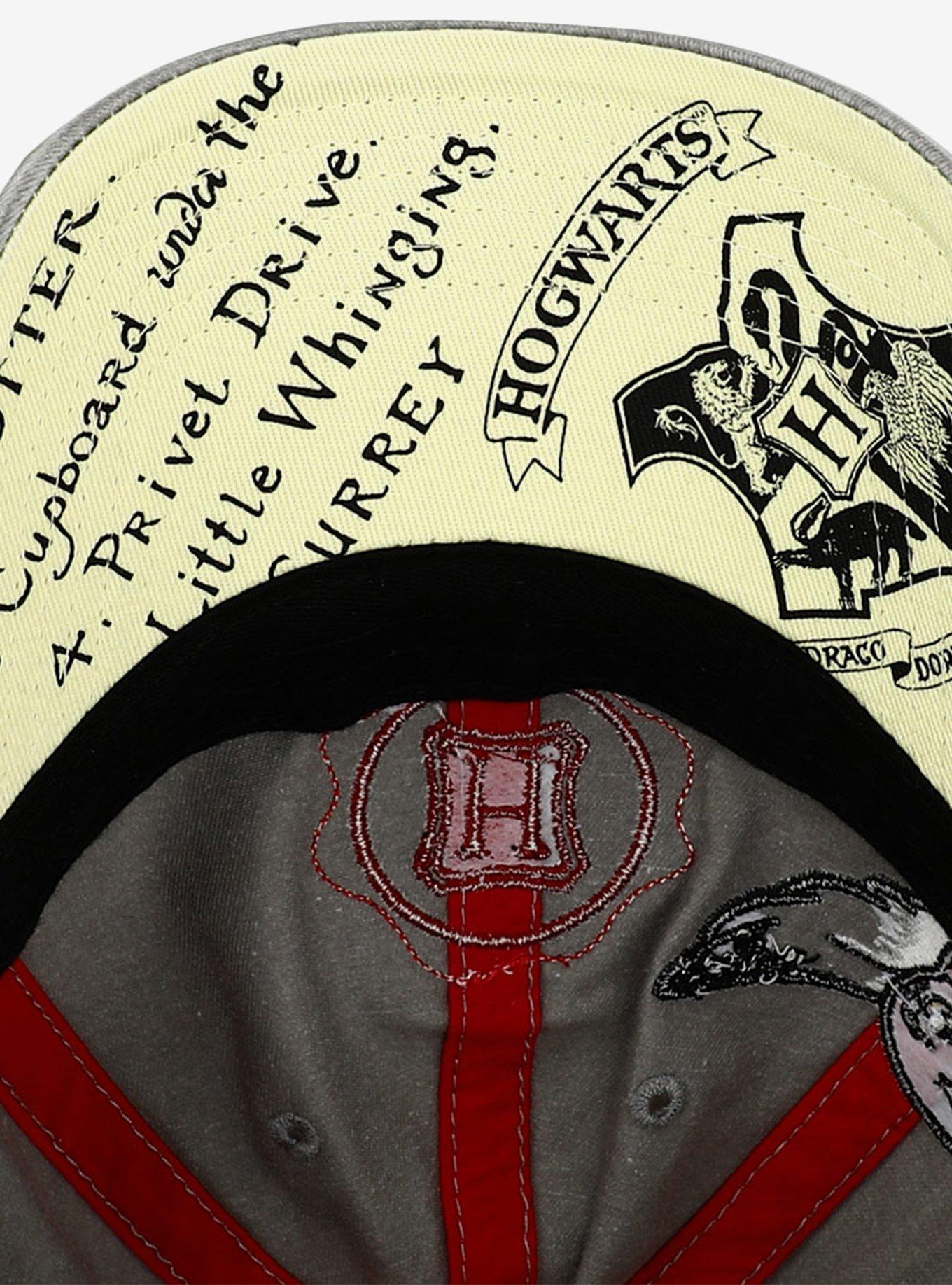 Harry Potter Hogwarts Wax Stamp Embroidery Snapback Hat, , alternate
