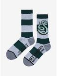 Harry Potter Slytherin Bold Stripe Crew Socks, , alternate