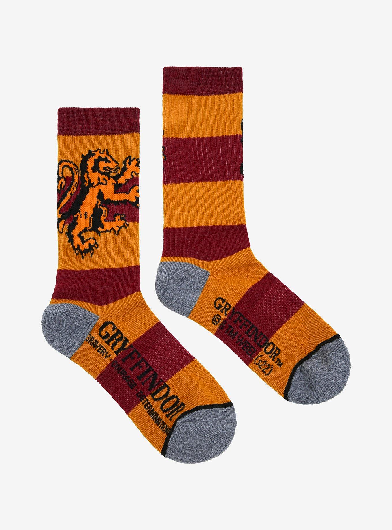 Harry Potter Gryffindor Bold Stripe Crew Socks, , alternate - view 2