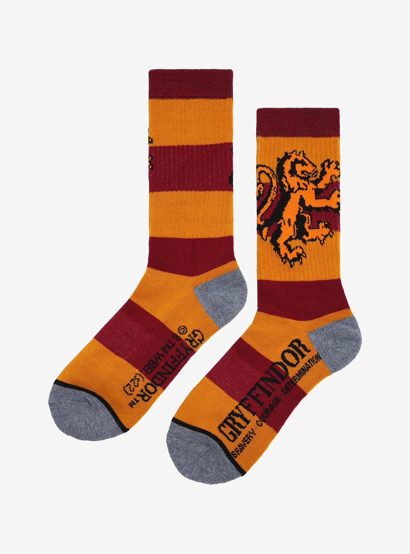 Harry Potter Gryffindor Bold Stripe Crew Socks, , alternate - view 3