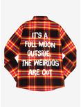 Cakeworthy Disney Hocus Pocus Weirdos are Out Flannel - BoxLunch Exclusive, PLAID, alternate