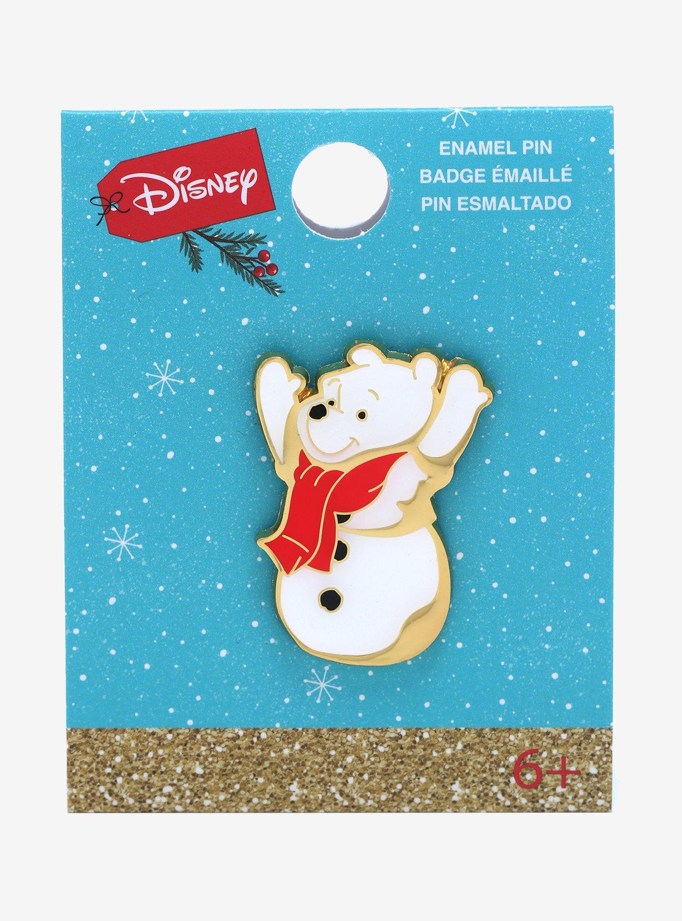 Loungefly Disney Winnie the Pooh Snowman Pooh Bear Enamel Pin - BoxLunch Exclusive , , alternate