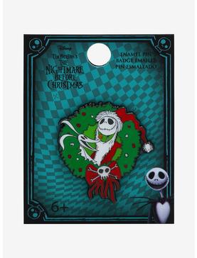 Loungefly Disney The Nightmare Before Christmas Jack & Zero Holiday Enamel Pin - BoxLunch Exclusive, , hi-res