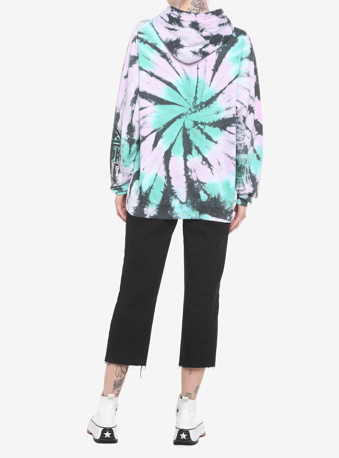 Hatsune Miku Crypton Tie-Dye Girls Hoodie, MULTI, alternate