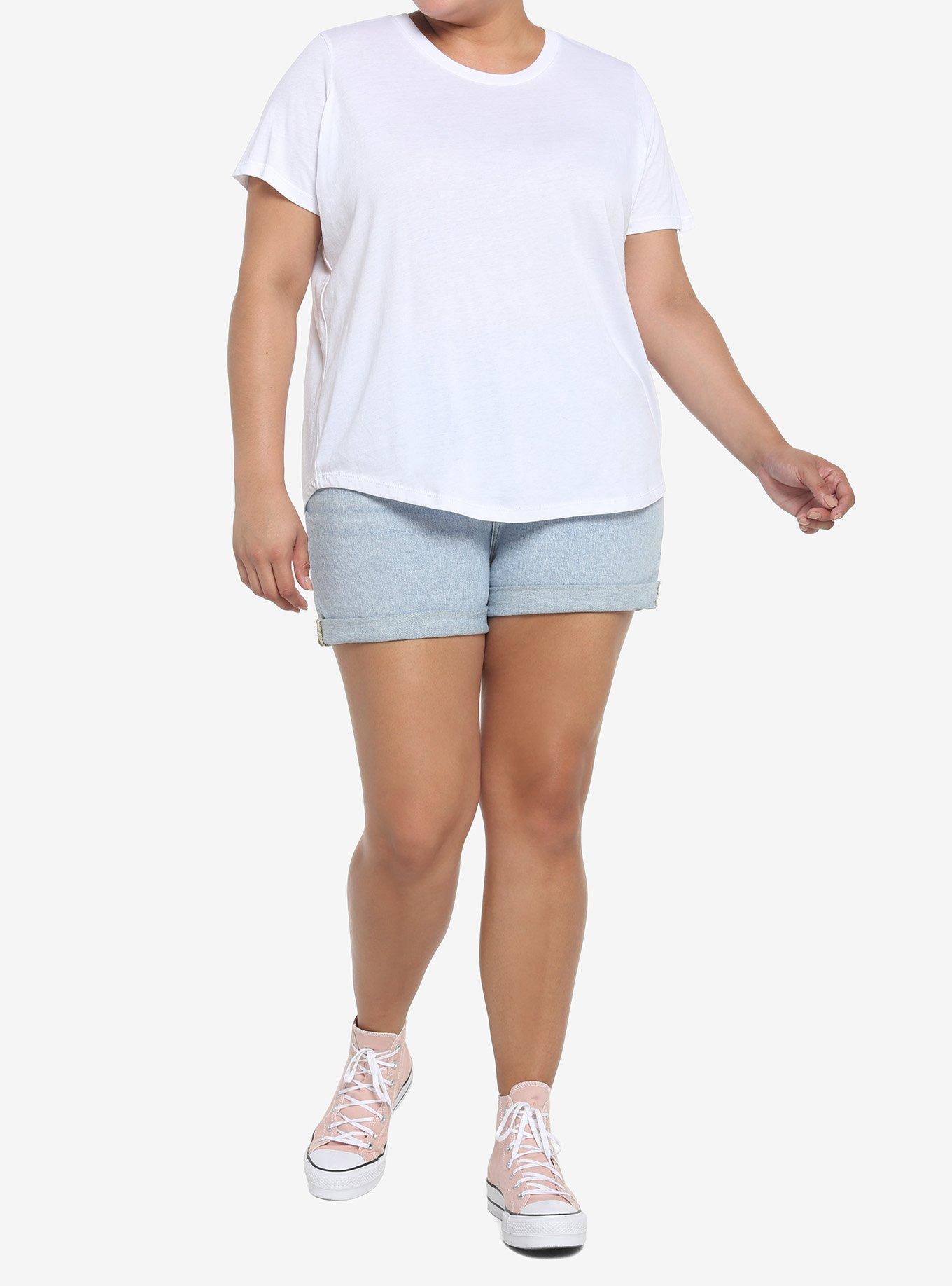 Her Universe White Crewneck Favorite T-Shirt Plus Size, , hi-res