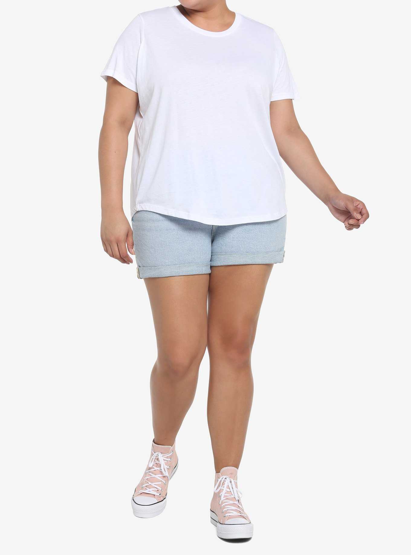 Her Universe White Crewneck Favorite T-Shirt Plus Size, , hi-res