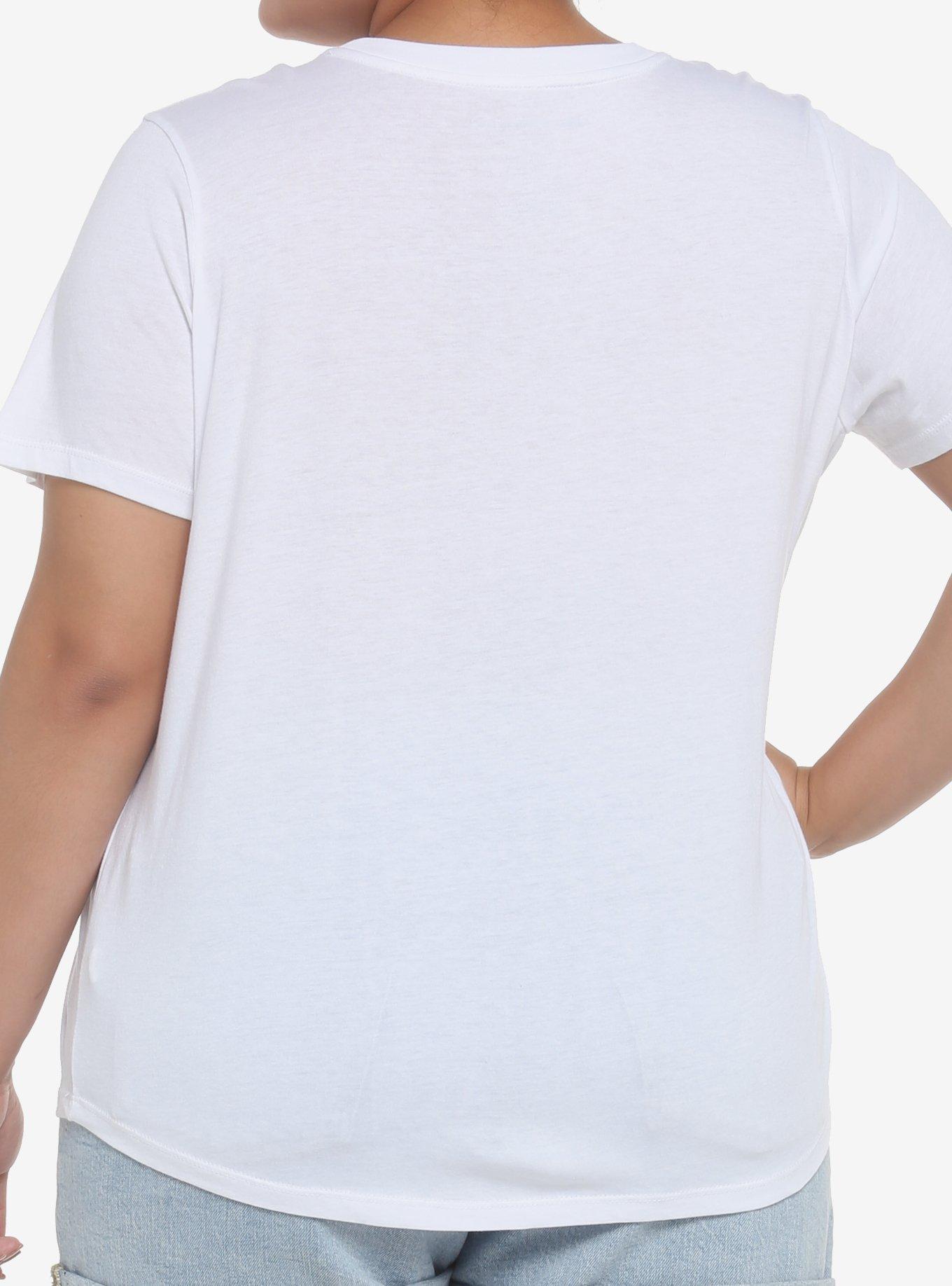 Her Universe White Crewneck Favorite T-Shirt Plus Size, CLOUD DANCER, alternate