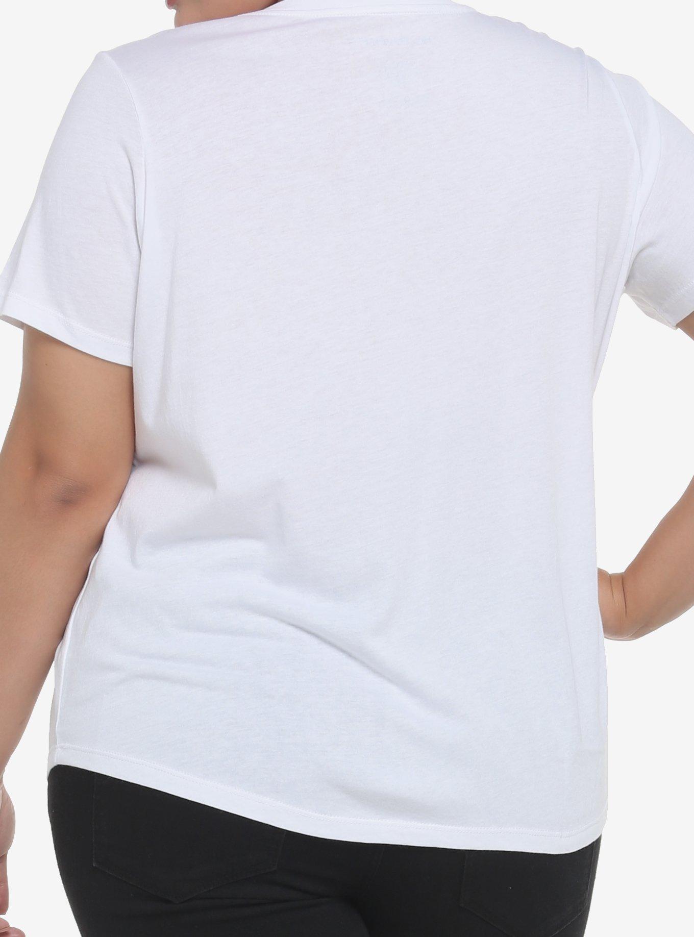 Her Universe White V-Neck Favorite T-Shirt Plus Size, CLOUD DANCER, alternate