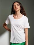 Her Universe White Scoop Neck Favorite T-Shirt, CLOUD DANCER, alternate