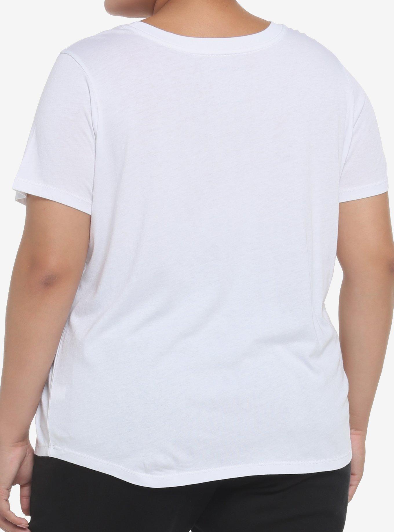Her Universe White Scoop Neck Favorite T-Shirt Plus Size, CLOUD DANCER, alternate