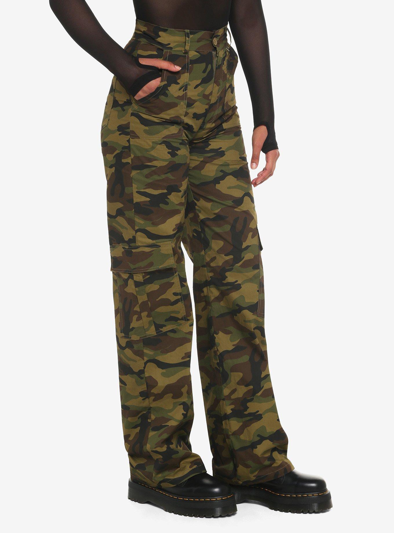 Camouflage Cargo Pants, OLIVE, alternate