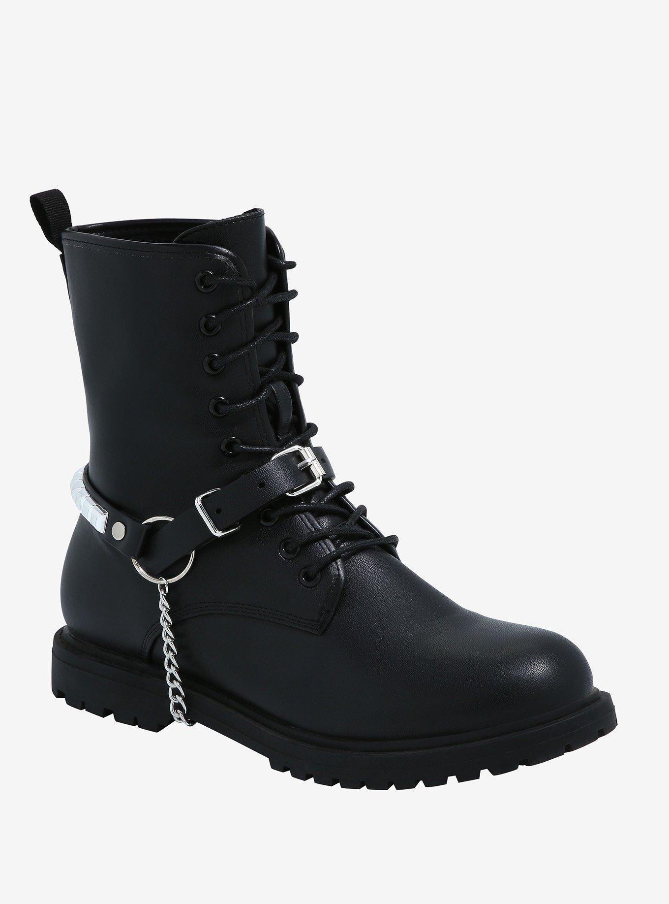 Studs & Chains Boot Strap Set, , alternate