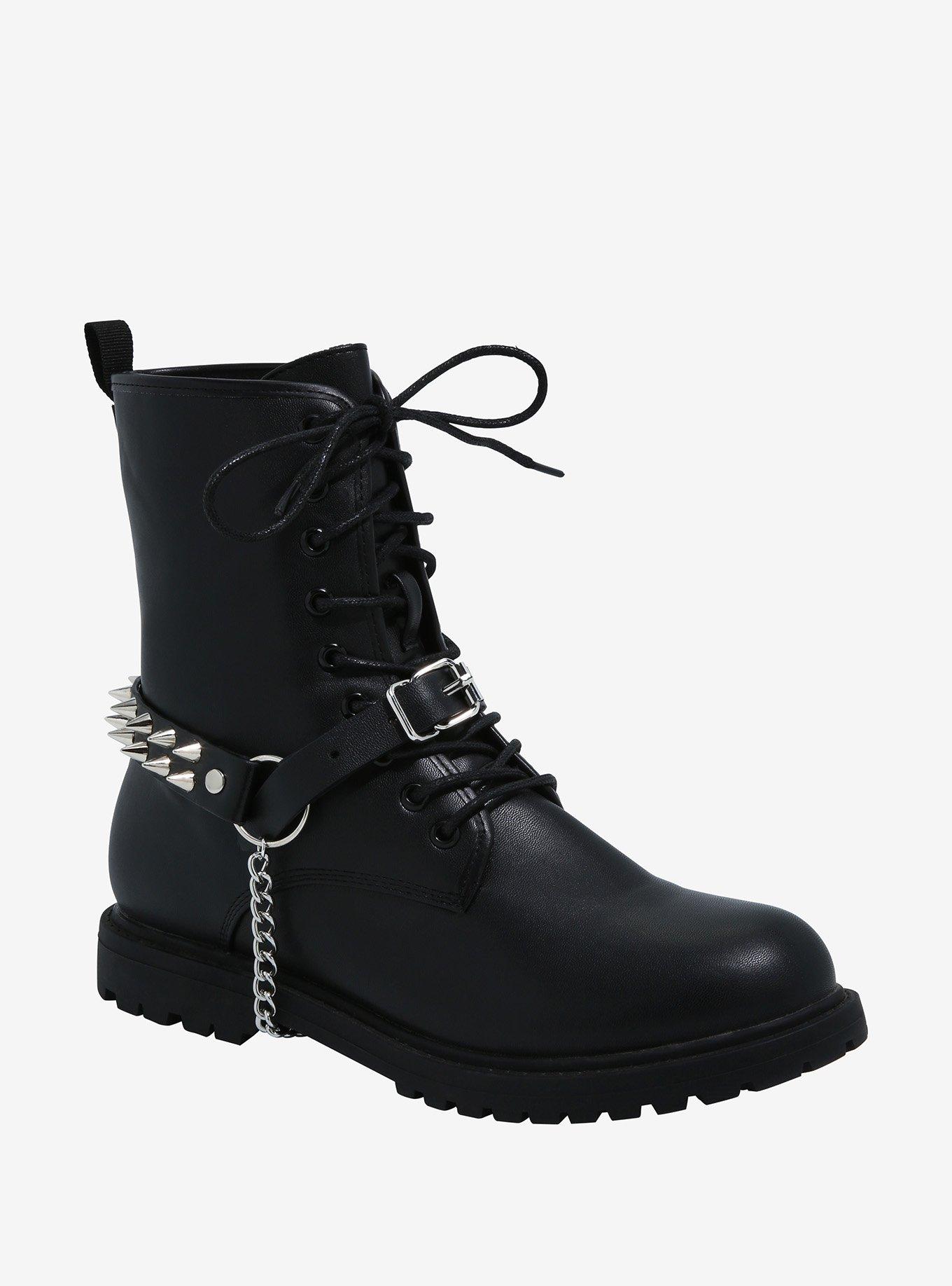 Spikes & Chains Boot Strap Set, , alternate
