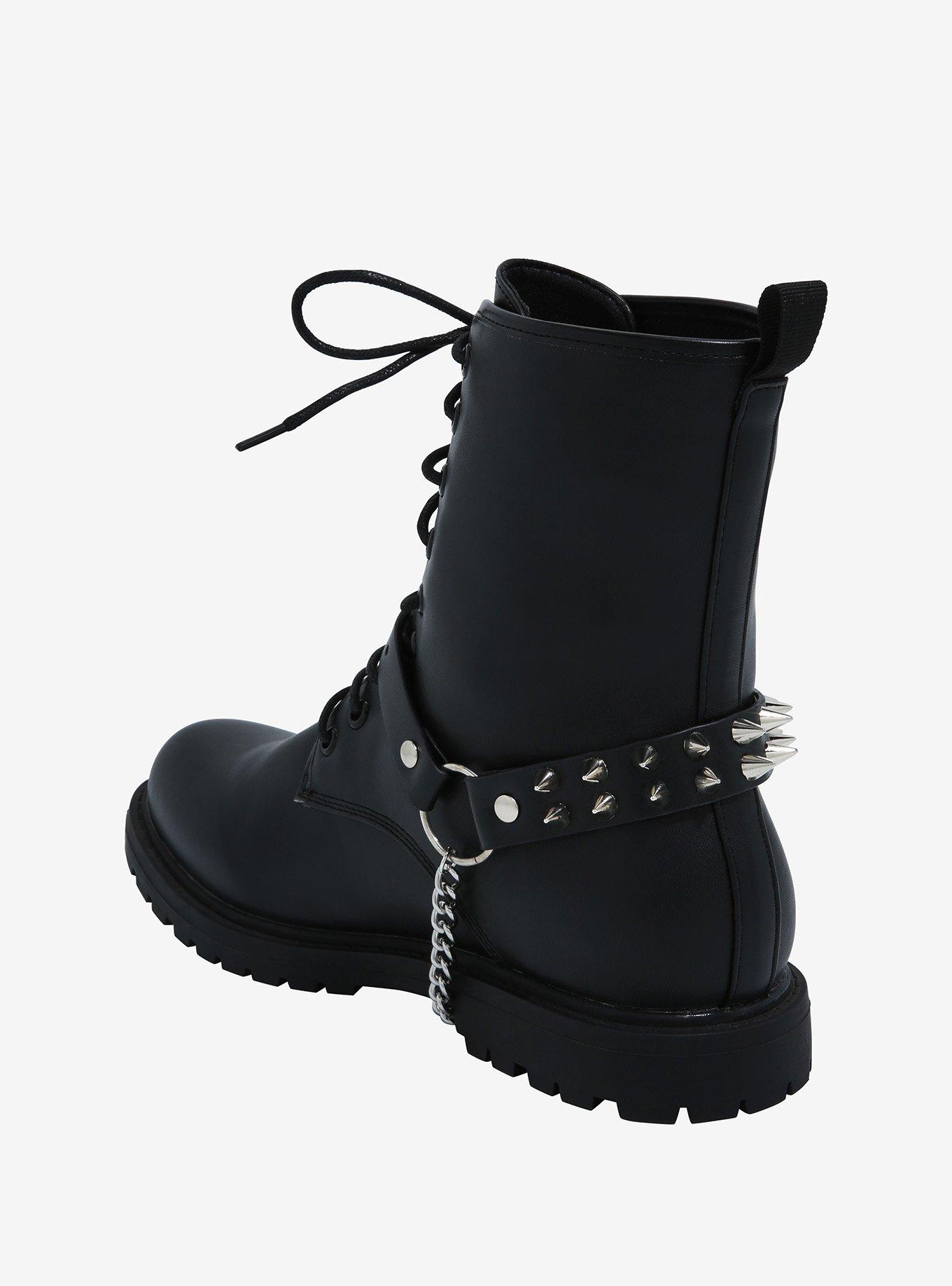 Spikes & Chains Boot Strap Set, , alternate