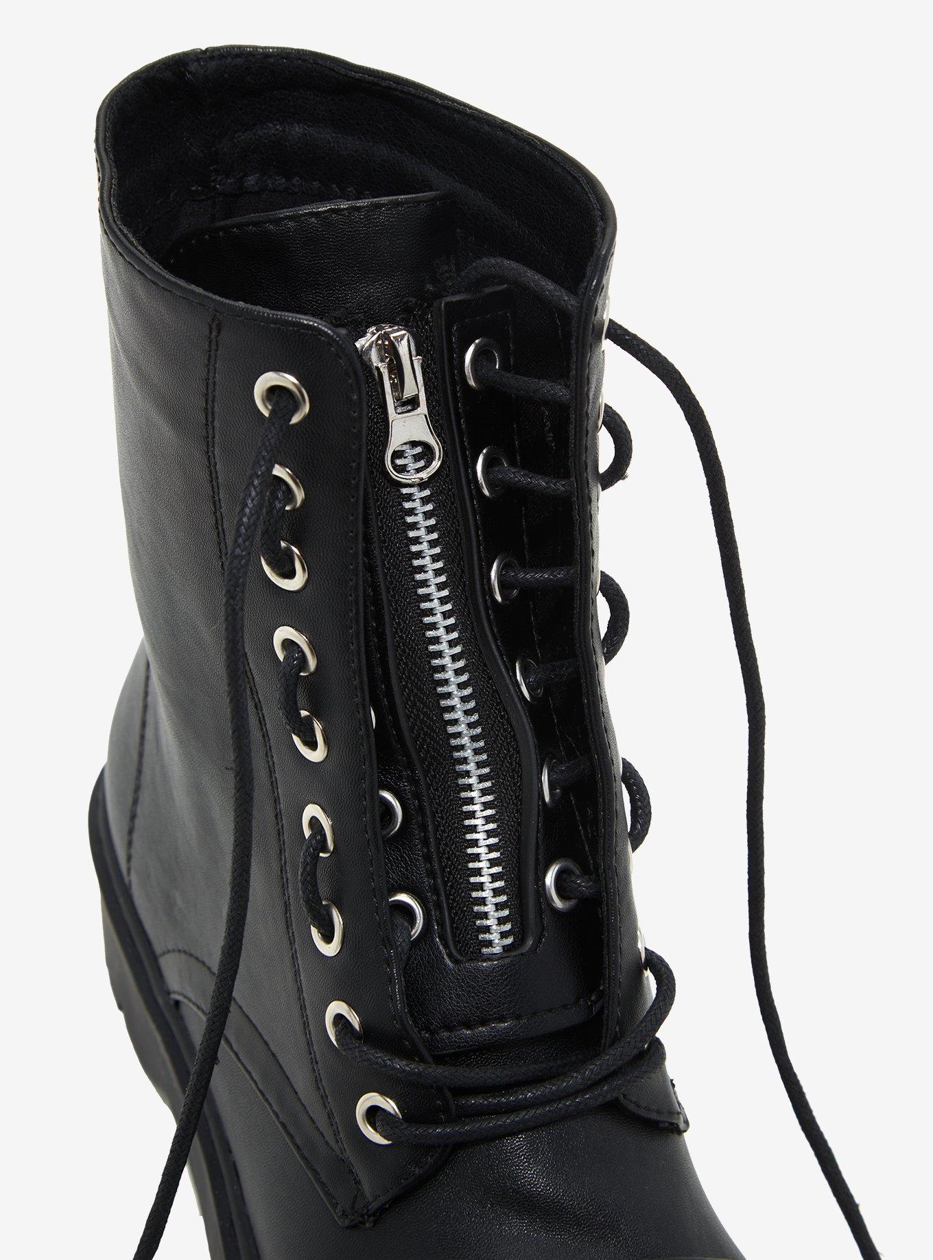 Black & Silver Shoe Lace Zipper Set, , alternate