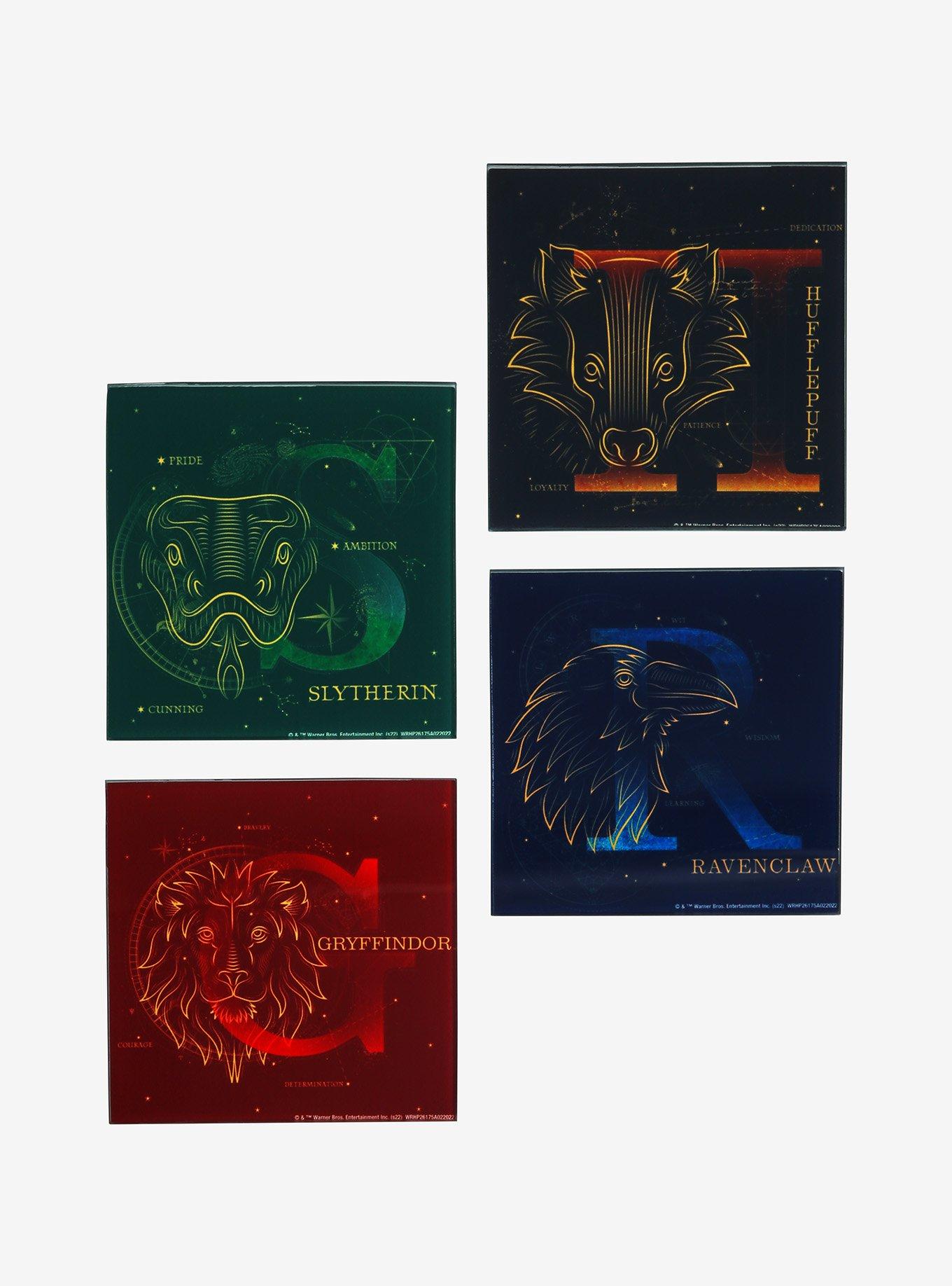 Harry Potter Hogwarts House Constellations Glass Coaster Set, , alternate