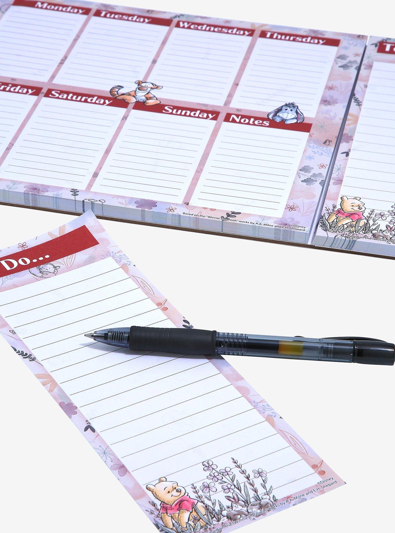 Disney Winnie the Pooh Hundred Acre Wood Friends Floral Desk Planner, , alternate